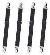 4-pack justerbara lakansträckare (svart), justerbara remmar_jarx