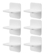 6Pcs Wardrobe Shelf Supports Pegs Self-adhesive Shelf Brackets Punch-free Shelf Support Pegs
