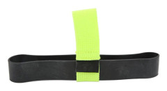 DiveTank slanghållarband - elastisk gummisnorkelflaskarem för 6L cylinder (fluorescerande grön)