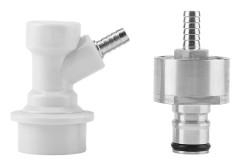 Rostfritt stål Carbonation Cap med Liquid Ball Lock Disconnect - Homebrew
