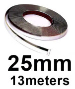 13M Bil Krom Body Strip Stötfångare Autodörr Fönster Skyddslister Styling Flexibelt klistermärke 6MM 8MM 12MM 15MM 20MM 30MM