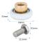 Set med 2 snabbkopplingar för trädgårdsslang med 16mm ventil