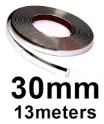 13M Bil Krom Body Strip Stötfångare Autodörr Fönster Skyddslister Styling Flexibelt klistermärke 6MM 8MM 12MM 15MM 20MM 30MM