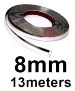 13M Bil Krom Body Strip Stötfångare Autodörr Fönster Skyddslister Styling Flexibelt klistermärke 6MM 8MM 12MM 15MM 20MM 30MM
