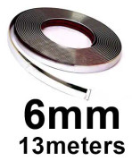 13M Bil Krom Body Strip Stötfångare Autodörr Fönster Skyddslister Styling Flexibelt klistermärke 6MM 8MM 12MM 15MM 20MM 30MM