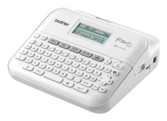 Brother P-Touch PT-D410 - Etikettskrivare - svartvit - termisk överföring - 18 mm bred - 180 dpi - upp till 20 mm/sek - USB - kniv - spegeltryck, v...