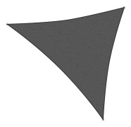 ProGarden Solsegel trekantigt mörkgrå 3,6x3,6x3,6 m