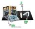 DVD-lagringspaket - 50 dubbla DVD-fodral, 2 pärmar, 50 band - 3L