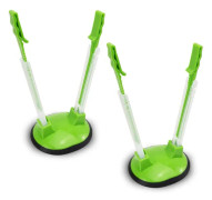 Baggy Rack Hands-Free Clip Food Storage Freezer Baggy Holder, Bag Holder För Plastpåsar Stativ/Pack av 2 Gröna