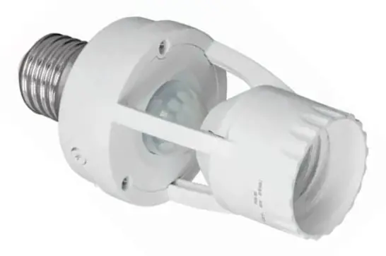 100-240V E27 Sensorljusuttag 10-300 Sekunders Fördröjningstid 6m Avkänningsavstånd IR Rörelseaktiverad Lamphållare Adapter