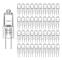 20-pack G4 halogenlampor 20W 12V - Varmvita