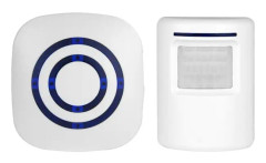 T801 Chime Trådlös Dörrklocka PIR Rörelsesensor Sensor för Hem Butik Butik (Vit)