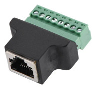 DVR Ethernet-kontakt RJ45 Honkontakt till 8-stifts skruvterminal