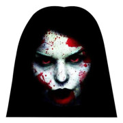 Halloween-klistermärke Avtagbar självhäftande väggdekor Skräckdekoration för bilstil (C)