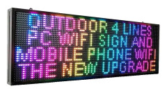 WiFi Programmerbar LED-skylt, Hög Ljusstyrka, 39"x14" Utomhusdisplay