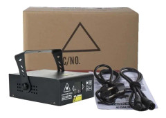 1W RGB DMX Scenljus, Högfrekvent Galvanometer, 200+ Mönster,1W RGB Laserlampa, EU-kontakt