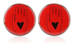 2 st Ceasefire Pins, Knappnålsknappar i metall Rund röd Knappnålar för Ceasefire Be för fred Ceasefire Enamel Pin Brosch Festtillbehör för män kvinnor barn
