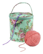 TG Green Peony Bärbar Stickpåse för Garnförvaring Påsar för Garn