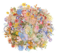 180 st Scrapbooking-klistermärken Växter Blommor Dekorativa klistermärken, varm stämpling Husdjur Självhäftande klistermärken
