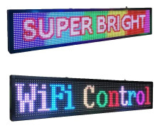Programmerbar WiFi LED-skärm, 96x16 Pixlar, Hög Ljusstyrka,WIFI