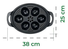 Äggångare 6 i 1 för TM5 TM6 TM31 Livsmedelsklassad PP Steam Äggform Diskmaskinssäker(As Shown)