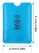 9 st RFID-blockeringshylsor Kreditkortskydd RFID-korthållare ID-kortskydd Kreditkortshållare för kvinnor Män Flerfärgad