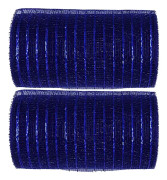 10 tum metallisk polymeshband 30 fot (2-pack), marinblå