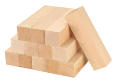 13 st basswood snidningsblock, 4x1x1 tum ofärgade träblock för hantverk, snidning, täljande, trä snidningsblock för nybörjare