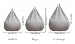 Extra stor Bean Bag Stolsöverdrag för vuxna och barn Bekvämt hudvänligt tyg Lätt att rengöra Perfekt för inomhusbruk(100 * 120cm,Green)
