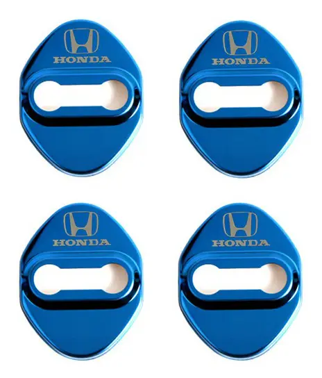 4st Dörrlås Dekoration Skydd Lock Emblem fodral för Mugen Power Honda Civic Accord CRV Hrv Jazz Tillbehör Bil Styling| |