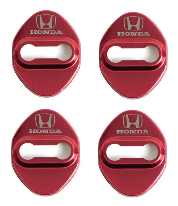 4st Dörrlås Dekoration Skydd Kåpa Emblem Fodral För Mugen Power Civic Accord Crv Hrv Jazz Tillbehör Bil Styling - Dörrlås Skyddskåpa