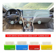 Ecoobd2 och Nitroobd2 Chip Tuning Box för bränslebesparingar, kraftförstärkning och förbättrat vridmoment för bensin- och dieselbilar(Red)