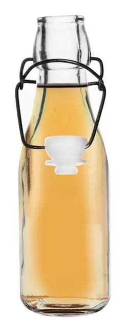 Glasflaska med Kork & Klämma för Olja, Vin & Likör