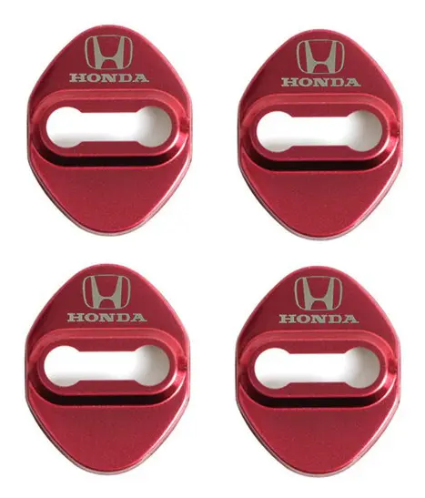 4st Dörrlås Dekoration Skydd Lock Emblem fodral för Mugen Power Honda Civic Accord CRV Hrv Jazz Tillbehör Bil Styling| |