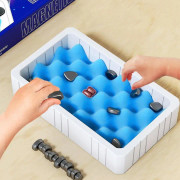Magnetiskt schackspel Bärbart bräde för skoj och lärande, perfekt för resor och familjesammankomster(A)