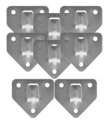 Brandsläckare Väggkrok Kraftig fästehållare 8 st Slitstark metall Enkel installation Praktiskt tillbehör(6.2X6.2cm,As Shown)