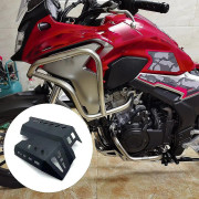 Motorcykelskyddsskydd för CB500X CB400X 2019 2021 Chassi under glidplatta Rostfritt stål Svart(Black)