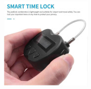 Smart Time Lock USB Uppladdningsbar LCD-skärm Timer Hänglås för resor med justerbara inställningar upp till 99 timmar och 59 minuter
