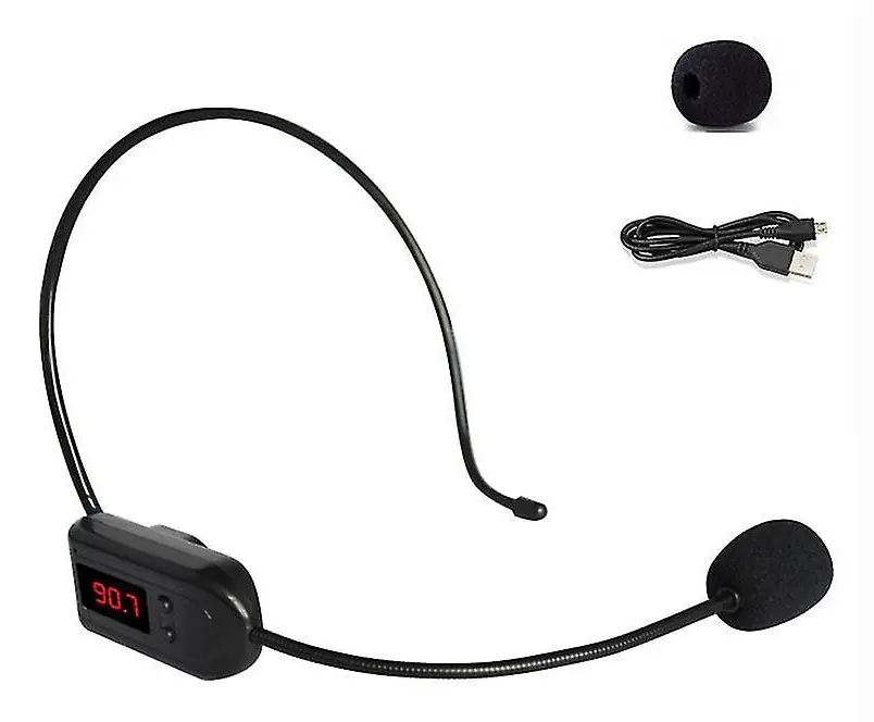 FM Hi-Fi trådlös mikrofon med 225 kanaler och 6-12 timmars batteritid