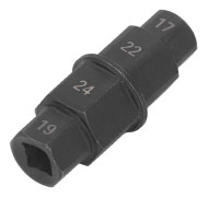 Fdit Hex Axle Tool Hex Axle Tool för motorcykel Dedikerad framhjulsspindelborttagningsnyckel 17 19 22 24