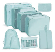 Travel storage bag set Makeup Pack 9-piece set Korean orchid