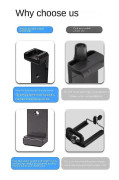 Tvåvägs Stretch Aluminium Mobiltelefonfäste Lazy Hållare för telefoner(Black)
