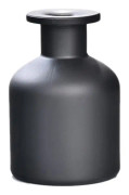 150 ml matt svart glasdiffusor flaska, påfyllningsbar aromaterapi burk, eteriska oljor behållare för DIY reed diffusorer