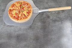 Pizzaspatel Extra stor löstagbar aluminiumpaddel för enkel hantering av pizza, tårta och paj(Silver)