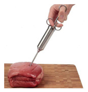 Heavy-duty 304 Rostfritt stål kött spruta kit med 60ml stor
