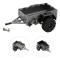 Metallsläp med däck för 1/18 RC Crawler Car Upgrade Kompatibel med Ford Bronco och Land Rover Defender