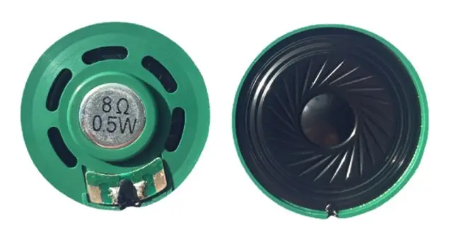2pcs 36mm round green plastic magnet Electronic speaker Speaker