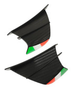 Motorcykel Wing Side Spoiler Fairings Winglets för R1 R3 R25 NINJA 400 250 Z900 Z1000 Matt Kolfiber Style