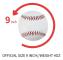 9 tums baseball i äkta läder för träning och träning, idealisk för pitching, slagning och fångstövningar