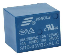 5V DC Mini Power Relay PCB Typ 10A Kapacitet Kompakt design för kretskort och apparater(As shown)